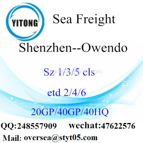 Shenzhen porto mare che spediscono a Owendo